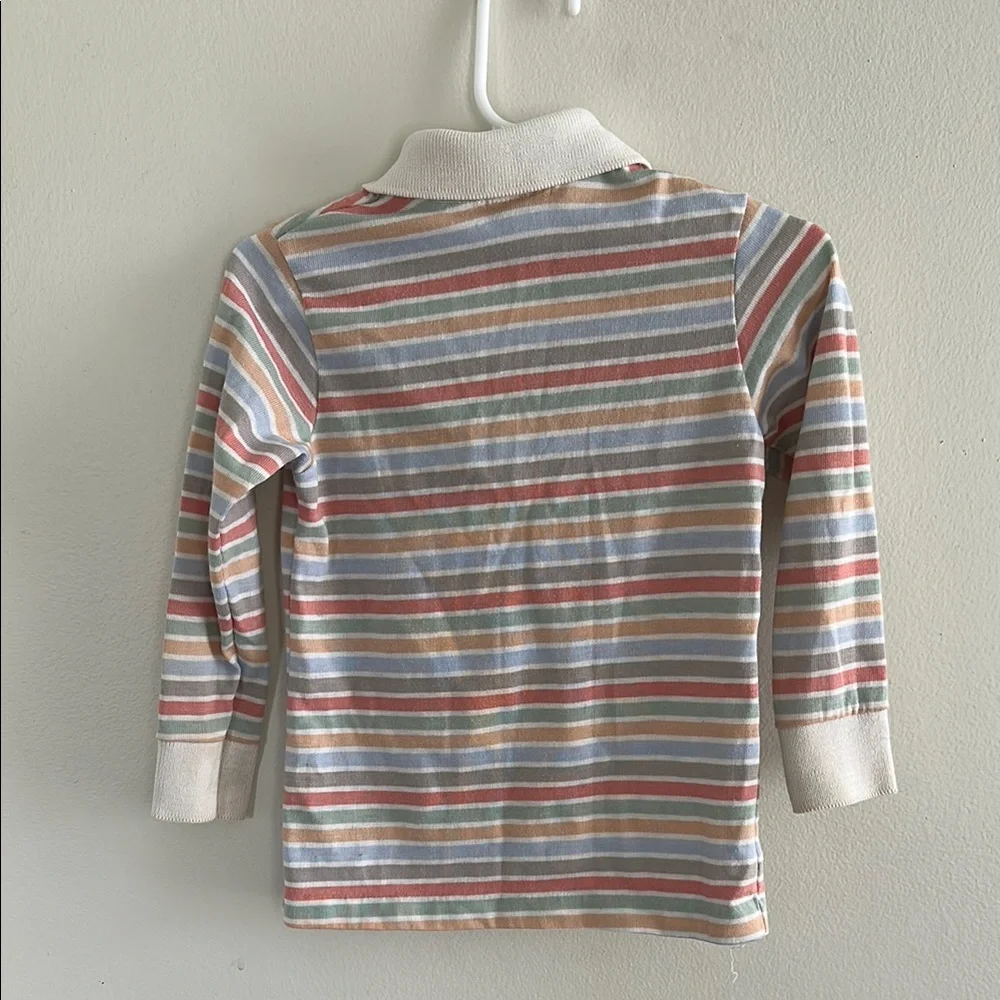 VINTAGE Lacoste Kids Striped Polo Shirt - Multicolor - Picture 6 of 6